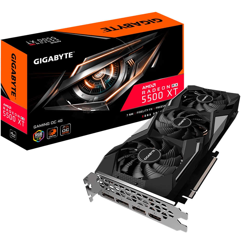 Gigabyte Radeon RX 5500 XT GAMING OC 4G